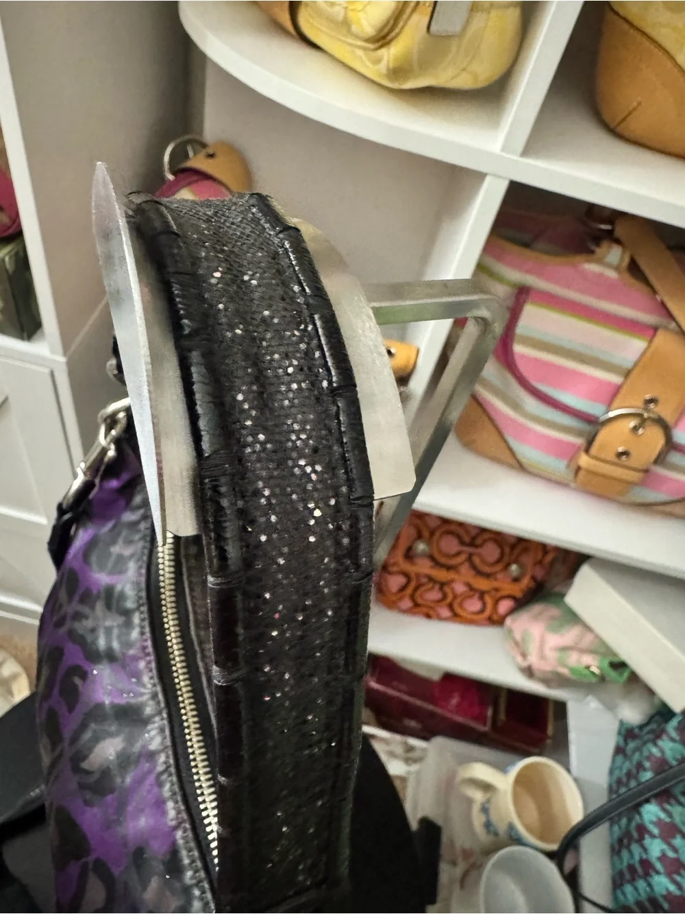 Coach Poppy Daisy Ocelot Hobo Bag